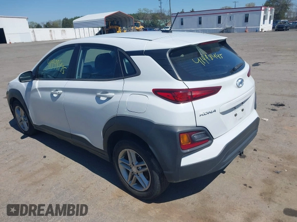 2019 Hyundai Kona SE with VIN KM8K1CAA1KU379581, listed as a IAAI auction lot 41998445 with 64,659 mi miles. Bid and sale history available at carsss.com. Image 3.
