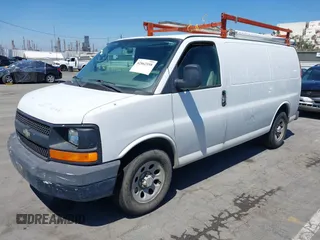 2009 Chevrolet Express Cargo with VIN 1GCFG15XX91120414, listed as a IAAI auction lot 42862198 with 166,675 mi miles and . Bid and sale history available at DreamBid. Image 2.