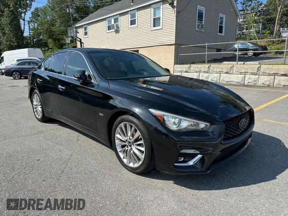 2020 Infiniti Q50 Luxe z VIN JN1EV7AP9LM200046, wystawiony jako Copart lot #65166585 z przebiegiem 78 173 mil mil oraz Czysty tytuł • Clean title. Historia ofert i sprzedaży dostępna na DreamBid. Obrazek 4.