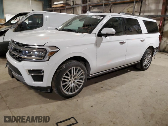 2022 Ford Expedition Max Limited с VIN 1FMJK2AT0NEA11220, выставлен на аукционе Copart как лот 41860675 с пробегом 43 635 миль миль и Списание • Salvage title. История ставок и продаж доступна на DreamBid. Изображение 1.