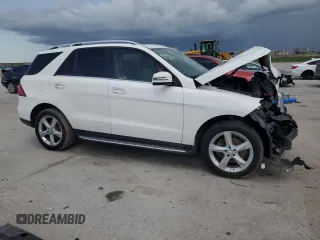 2017 Mercedes-Benz GLE 350 with VIN 4JGDA5JB0HA898208, listed as a Copart auction lot 61743115 with 104,562 mi miles and Salvage title. Bid and sale history available at DreamBid. Image 4.