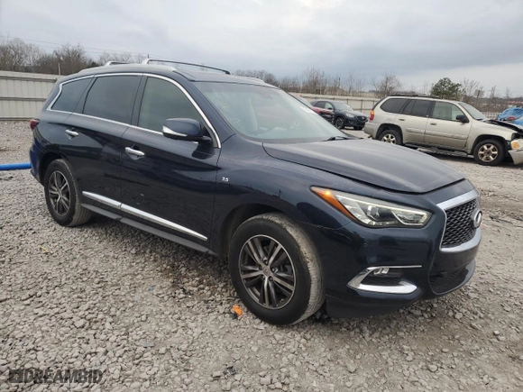 2018 Infiniti QX60 with VIN 5N1DL0MN5JC524223, listed as a Copart auction lot 43657175 with 142,378 mi miles and Salvage Title. Bid and sale history available at carsss.com. Image 4.