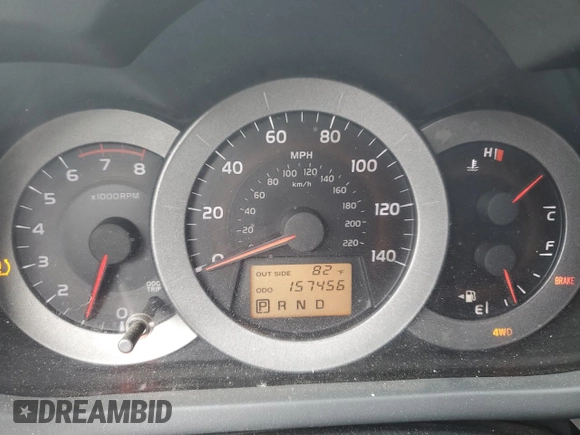 2007 Toyota RAV4 with VIN JTMBD33V375063029, listed as a Copart auction lot 55360835 with 157,456 mi miles and Clean Title. Bid and sale history available at carsss.com. Image 9.