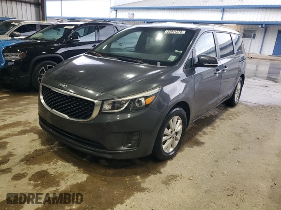 2016 Kia Sedona LX with VIN KNDMB5C18G6155870, listed as a Copart auction lot 55941575 with 157,577 mi miles and Clean Title. Bid and sale history available at DreamBid. Image 1.
