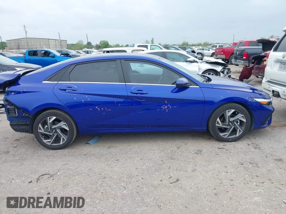 2024 Hyundai Elantra SEL with VIN KMHLS4DGXRU820304, listed as a IAAI auction lot 41895332 with 5,414 mi miles and . Bid and sale history available at DreamBid. Image 14.