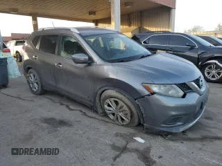 2015 Nissan Rogue S with VIN KNMAT2MT6FP503883, listed as a Copart auction lot 44443905 with 180,295 mi miles and Salvage Title. Bid and sale history available at DreamBid. Image 4.