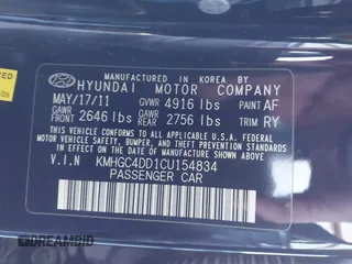 2012 Hyundai Genesis 3.8L z VIN KMHGC4DD1CU154834, wystawiony jako IAAI lot #40749774 z przebiegiem 186 855 mil mil oraz . Historia ofert i sprzedaży dostępna na DreamBid. Obrazek 9.