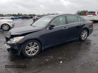 2013 Hyundai Genesis 3.8L with VIN KMHGC4DD6DU220845, listed as a Copart auction lot 71962964 with 106,762 mi miles and Salvage Title. Bid and sale history available at carsss.com. Image 1.