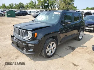 2023 Jeep Renegade Limited with VIN ZACNJDD17PPP38747, listed as a Copart auction lot 64585754 with 9,565 mi miles and Salvage title. Bid and sale history available at DreamBid. Image 1.