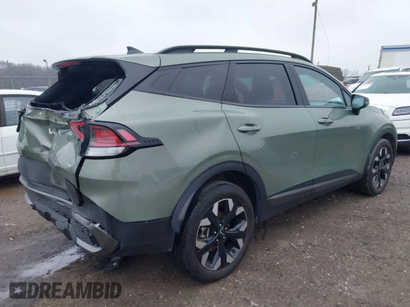 2023 Kia Sportage X-Line with VIN 5XYK6CAF7PG114819, listed as a IAAI auction lot 41960838 with 23,277 mi miles and . Bid and sale history available at DreamBid. Image 4.