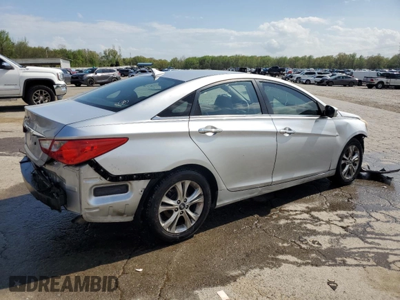 2011 Hyundai Sonata SE with VIN 5NPEC4AC1BH124653, listed as a Copart auction lot 51954955 with 168,283 mi miles and Salvage Title. Bid and sale history available at carsss.com. Image 3.