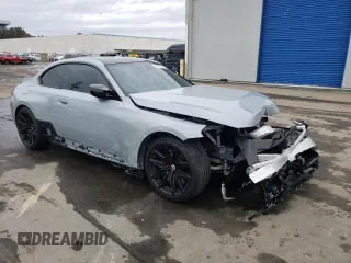 2023 BMW M2 with VIN 3MF13DM08P8C92118, listed as a Copart auction lot 84905124 with 18,454 mi miles and Salvage Title. Bid and sale history available at carsss.com. Image 4.