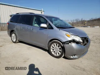 2012 Toyota Sienna LE with VIN 5TDJK3DC1CS031232, listed as a Copart auction lot 48513715 with 214,353 mi miles and Salvage Title. Bid and sale history available at carsss.com. Image 4.