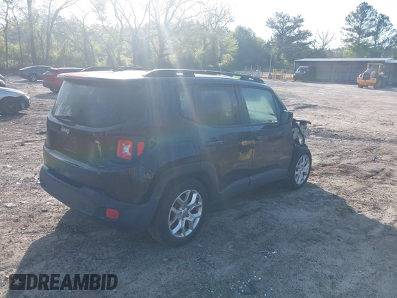 2017 Jeep Renegade Latitude with VIN ZACCJABB7HPG21286, listed as a IAAI auction lot 41979283 with 142,540 mi miles. Bid and sale history available at carsss.com. Image 4.