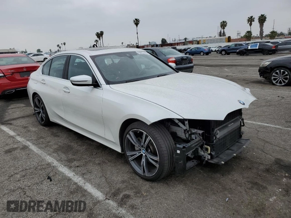 2019 BMW 3 Series 330i with VIN WBA5R1C54KAJ98875, listed as a Copart auction lot 50037465 with 32,170 mi miles and Salvage Title. Bid and sale history available at carsss.com. Image 4.