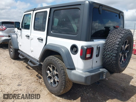 2018 Jeep Wrangler Unlimited Sport S z VIN 1C4HJXDG4JW298647, wystawiony jako IAAI lot #41930817 z przebiegiem 64 761 mil mil oraz . Historia ofert i sprzedaży dostępna na DreamBid. Obrazek 3.