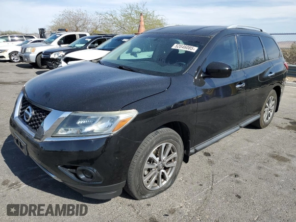 2013 Nissan Pathfinder SL with VIN 5N1AR2MN6DC652259, listed as a Copart auction lot 52046085 with 132,450 mi miles and Clean Title. Bid and sale history available at DreamBid. Image 1.