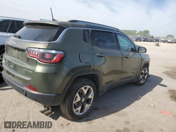 2020 Jeep Compass Limited with VIN 3C4NJDCB0LT155968, listed as a Copart auction lot 55809245 with Not provided miles and Salvage title. Bid and sale history available at DreamBid. Image 3.
