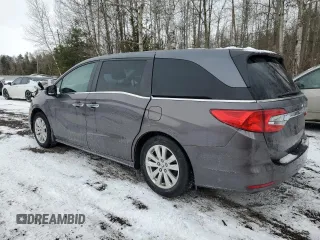 2018 Honda Odyssey EX-L z VIN 5FNRL6H66JB502556, wystawiony jako Copart lot #81995684 z przebiegiem 199 440 mil mil oraz Nie do naprawy • Non repairable. Historia ofert i sprzedaży dostępna na DreamBid. Obrazek 2.
