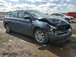 2013 Nissan Sentra SV with VIN 3N1AB7APXDL669682, listed as a Copart auction lot 49552735 with 167,009 mi miles and Salvage Title. Bid and sale history available at carsss.com. Image 4.