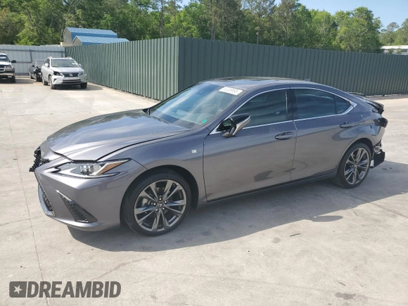 2021 Lexus ES 350 F Sport with VIN 58AGZ1B17MU097619, listed as a Copart auction lot 53339995 with 24,989 mi miles and Salvage title. Bid and sale history available at DreamBid. Image 1.