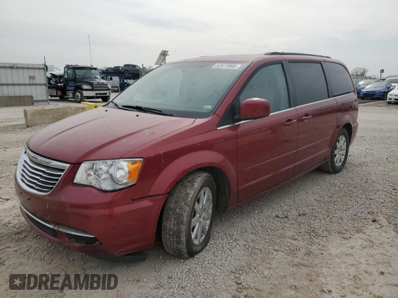 2015 Chrysler Town & Country LX with VIN 2C4RC1AG9FR710478, listed as a Copart auction lot 52577995 with 135,581 mi miles and Clean Title. Bid and sale history available at carsss.com. Image 1.