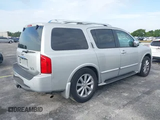 2008 Infiniti QX56 with VIN 5N3AA08D68N903795, listed as a IAAI auction lot 41958364 with 202,948 mi miles. Bid and sale history available at carsss.com. Image 4.