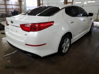 2015 Kia Optima LX with VIN KNAGM4A75F5640302, listed as a Copart auction lot 43641325 with 95,606 mi miles and Salvage Title. Bid and sale history available at DreamBid. Image 3.