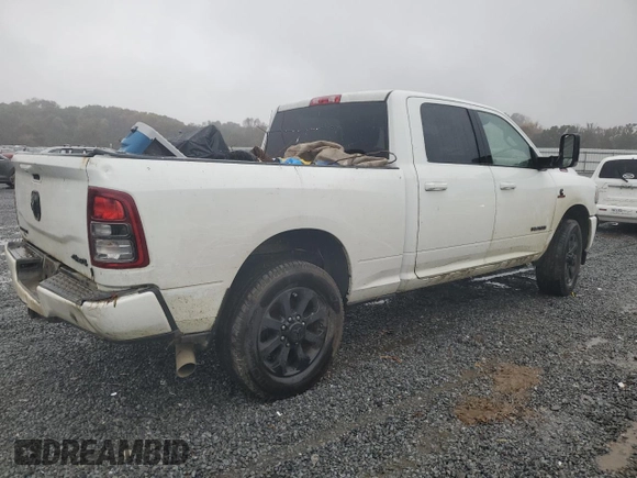 2022 Ram 2500 Big Horn with VIN 3C6UR5DL7NG262827, listed as a Copart auction lot 78808224 with 0 mi miles and Salvage Title. Bid and sale history available at carsss.com. Image 3.