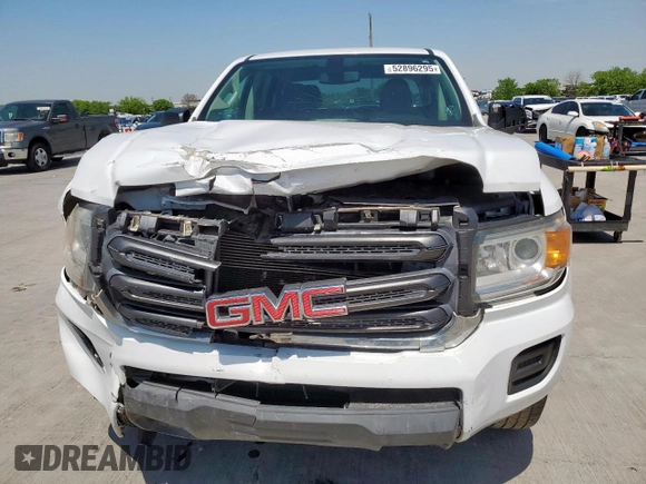 2018 GMC Canyon 2WD with VIN 1GTG5BEAXJ1328616, listed as a Copart auction lot 52896295 with 92,603 mi miles and Salvage Title. Bid and sale history available at carsss.com. Image 5.