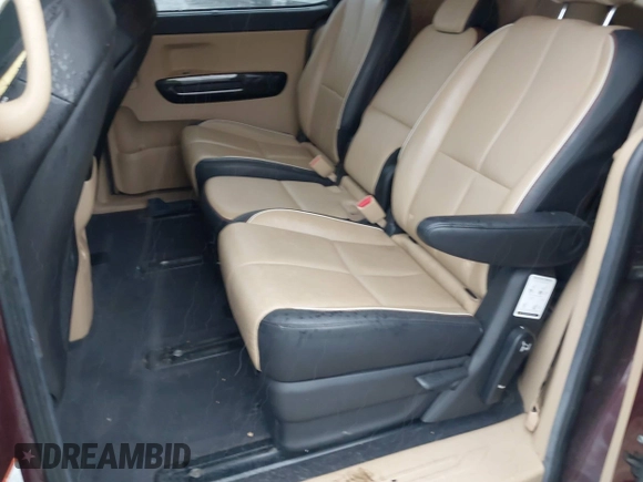 2015 Kia Sedona EX with VIN KNDMC5C17F6025686, listed as a IAAI auction lot 42020341 with 86,267 mi miles. Bid and sale history available at carsss.com. Image 8.