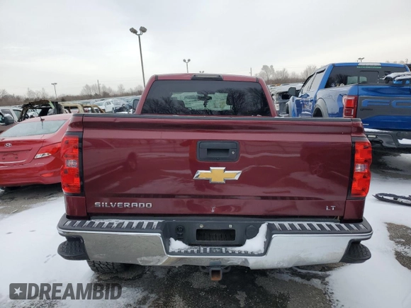2016 Chevrolet Silverado 1500 LT with VIN 1GCVKREC5GZ406529, listed as a Copart auction lot 45489445 with 76,871 mi miles and Salvage Title. Bid and sale history available at DreamBid. Image 6.