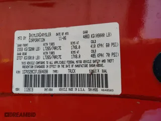 2007 Dodge Ram 2500 SLT with VIN 1D7KS28C37J564698, listed as a Copart auction lot 47464775 with 0 mi miles and Salvage Title. Bid and sale history available at carsss.com. Image 13.