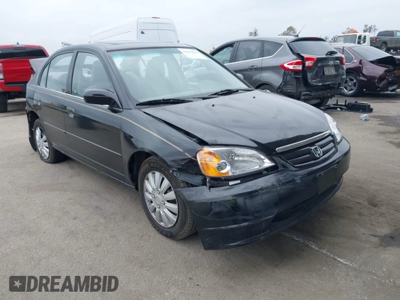 2002 Honda Civic EX with VIN 2HGES26762H504763, listed as a IAAI auction lot 42096630 with 241,798 mi miles and . Bid and sale history available at DreamBid. Image 1.