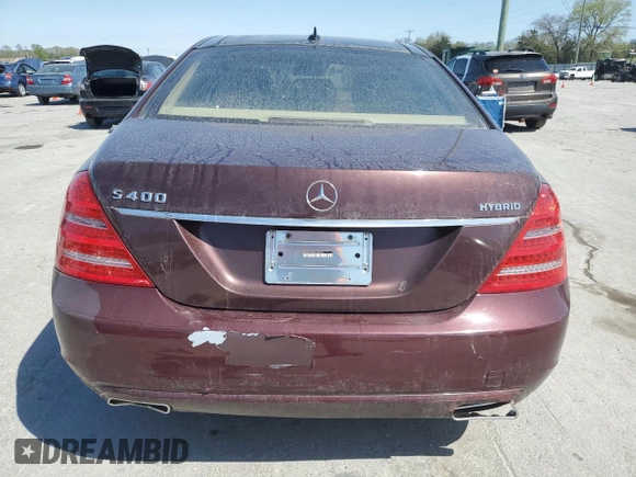2010 Mercedes-Benz S 400 with VIN WDDNG9FBXAA303934, listed as a Copart auction lot 52400185 with 48,188 mi miles and Clean Title. Bid and sale history available at carsss.com. Image 6.
