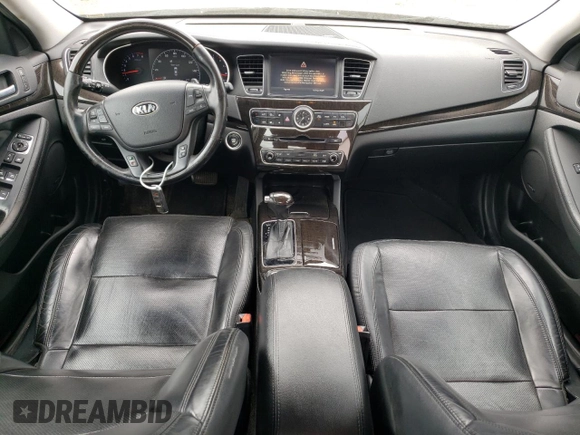 2015 Kia Cadenza Premium with VIN KNALN4D79F5172906, listed as a Copart auction lot 55806954 with 119,588 mi miles and Salvage Title. Bid and sale history available at carsss.com. Image 8.