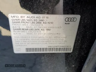 2017 Audi Q5 Premium Plus z VIN WA1L2AFP2HA023815, wystawiony jako Copart lot #51519105 z przebiegiem 44 670 mil mil oraz Szkoda całkowita • Salvage title. Historia ofert i sprzedaży dostępna na DreamBid. Obrazek 13.