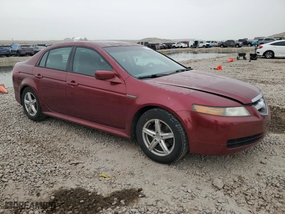 2005 Acura TL with VIN 19UUA66275A026317, listed as a Copart auction lot 51124755 with 0 mi miles and Salvage Title. Bid and sale history available at carsss.com. Image 4.