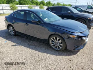 2025 Mazda 3 S Preferred with VIN 3MZBPACM0SM455128, listed as a Copart auction lot 52569265 with 2,042 mi miles and Salvage title. Bid and sale history available at DreamBid. Image 4.