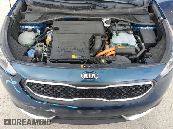 2017 Kia Niro LX with VIN KNDCB3LC9H5091864, listed as a Copart auction lot 63418614 with 115,927 mi miles and Salvage Title. Bid and sale history available at DreamBid. Image 12.