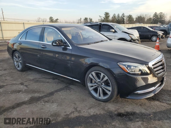 2018 Mercedes-Benz S 560 with VIN WDDUG8GB4JA387477, listed as a Copart auction lot 86575774 with 53,624 mi miles and Salvage Title. Bid and sale history available at carsss.com. Image 4.