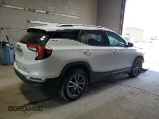 2022 GMC Terrain SLT with VIN 3GKALVEV0NL109666, listed as a Copart auction lot 57865495 with 75,738 mi miles and Salvage title. Bid and sale history available at DreamBid. Image 3.