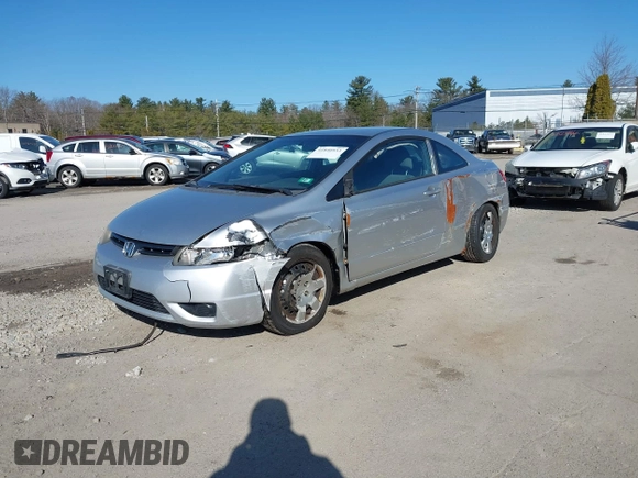 2006 Honda Civic Cpe LX with VIN 2HGFG11666H546449, listed as a IAAI auction lot 41840933 with 155,649 mi miles. Bid and sale history available at carsss.com. Image 2.