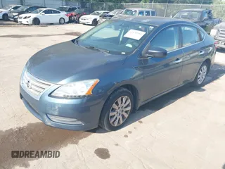 2015 Nissan Sentra S with VIN 3N1AB7AP9FY302732, listed as a IAAI auction lot 42130515 with 147,684 mi miles. Bid and sale history available at carsss.com. Image 2.