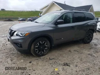 2020 Nissan Pathfinder SV with VIN 5N1DR2BM0LC591822, listed as a Copart auction lot 58864465 with 102,836 mi miles and Salvage title. Bid and sale history available at DreamBid. Image 1.