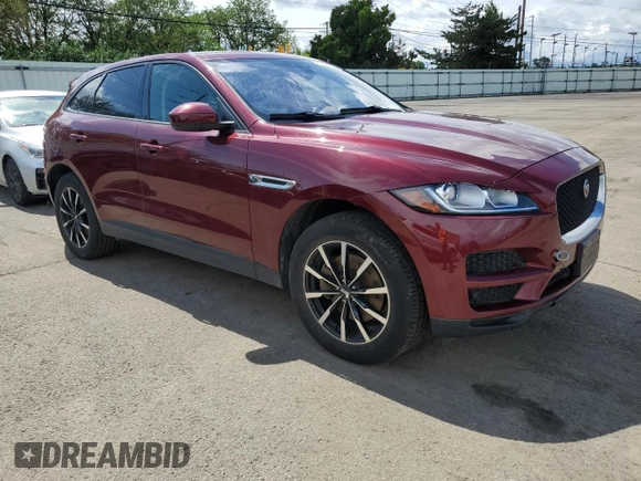 2017 Jaguar F-Pace 35t with VIN SADCS2BV4HA051328, listed as a Copart auction lot 61606355 with Not provided miles and Clean title. Bid and sale history available at DreamBid. Image 4.