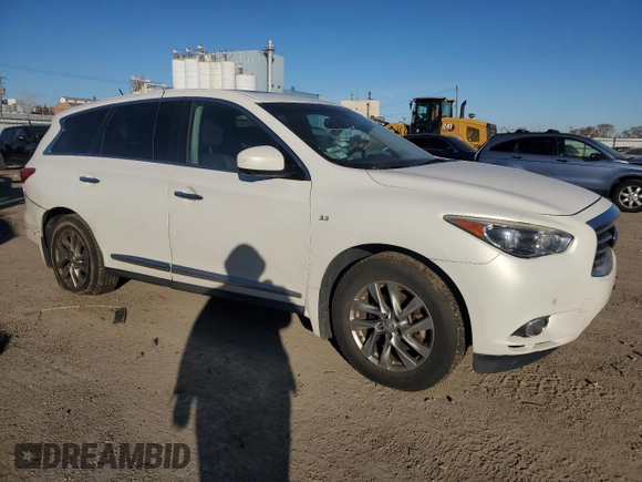 2014 Infiniti QX60 with VIN 5N1AL0MM3EC546530, listed as a Copart auction lot 47818965 with 141,099 mi miles and Salvage title. Bid and sale history available at DreamBid. Image 4.