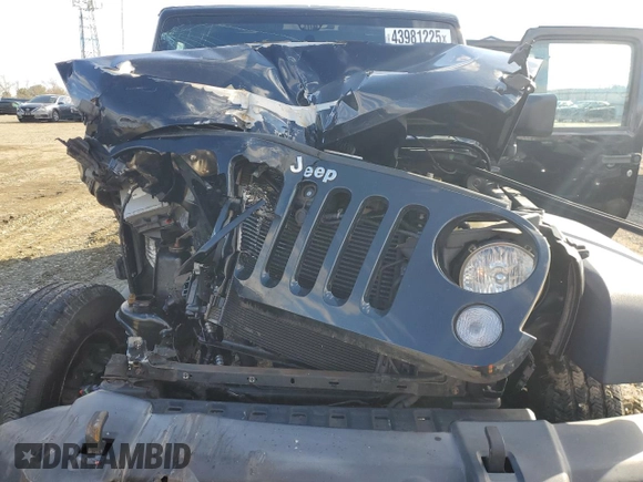 2018 Jeep Wrangler JK Unlimited Sport S with VIN 1C4BJWDGXJL828251, listed as a Copart auction lot 43981225 with 0 mi miles and Salvage Title. Bid and sale history available at carsss.com. Image 11.