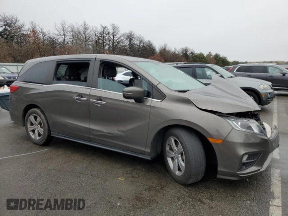 2020 Honda Odyssey EX-L with VIN 5FNRL6H70LB070221, listed as a Copart auction lot 84166514 with Not Provided miles and Salvage Title. Bid and sale history available at carsss.com. Image 4.