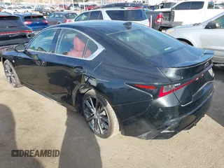 2023 Lexus IS with VIN JTHGZ1B24P5062618, listed as a IAAI auction lot 41273174 with 33,473 mi miles. Bid and sale history available at carsss.com. Image 3.